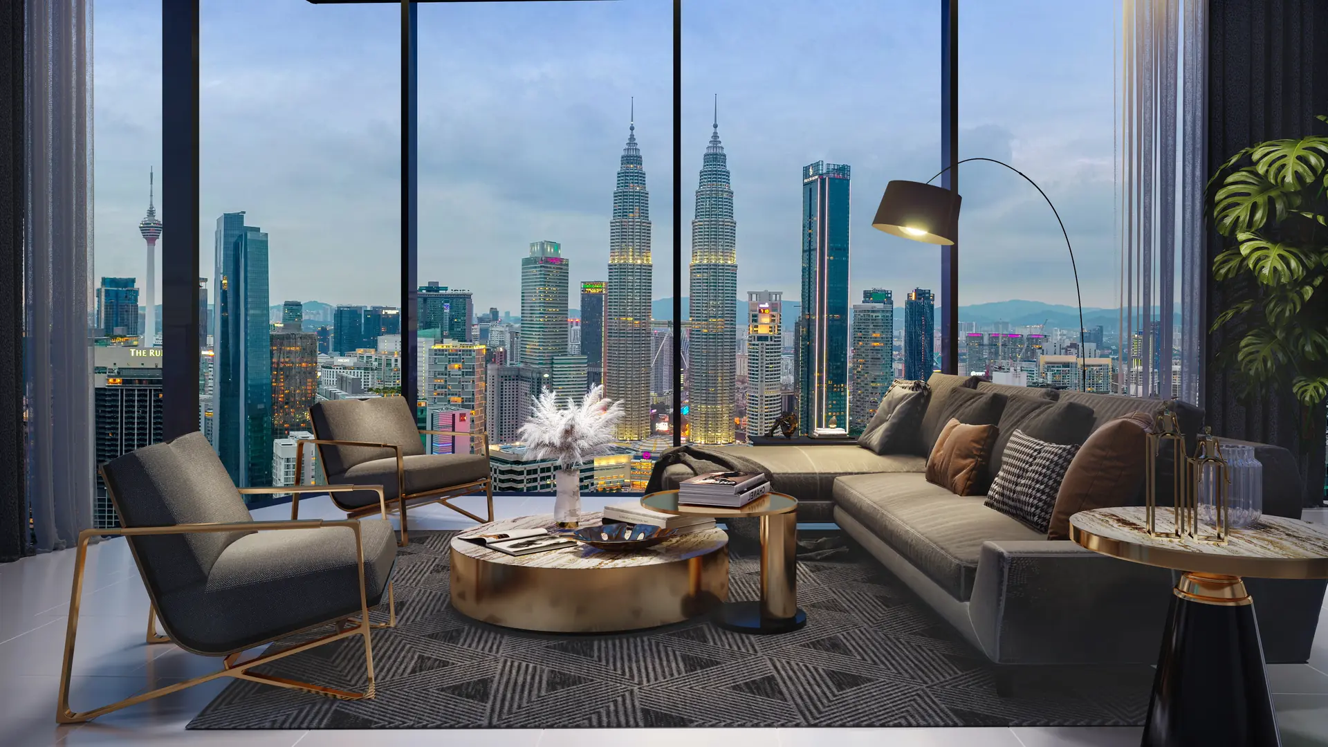 Eaton Residences Type B10 interior, city view