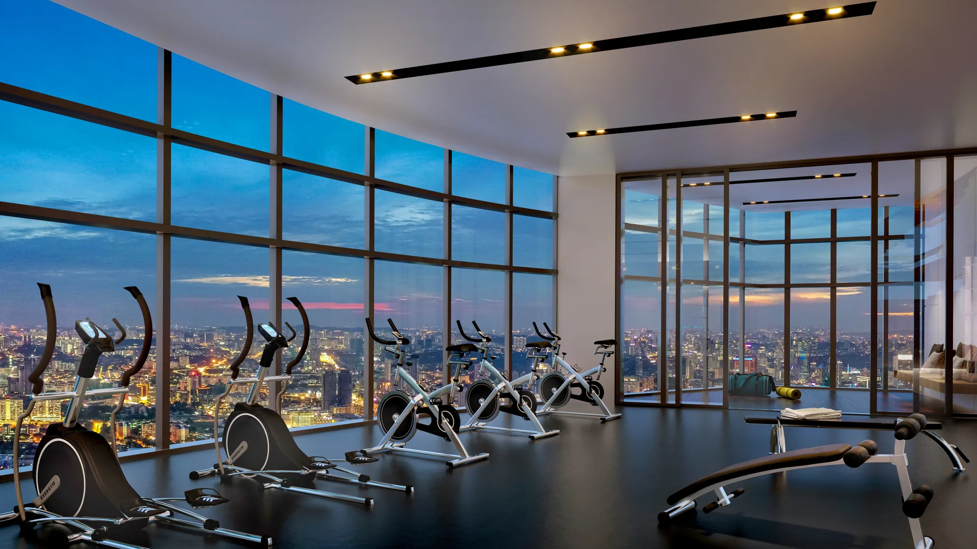 Eaton Residences sky gym
