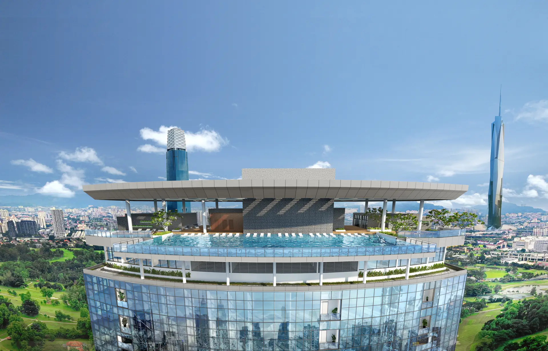 Eaton Residences Level 51 infinity pool